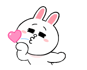 bisou lapin coeur
